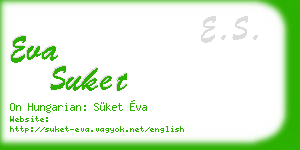 eva suket business card